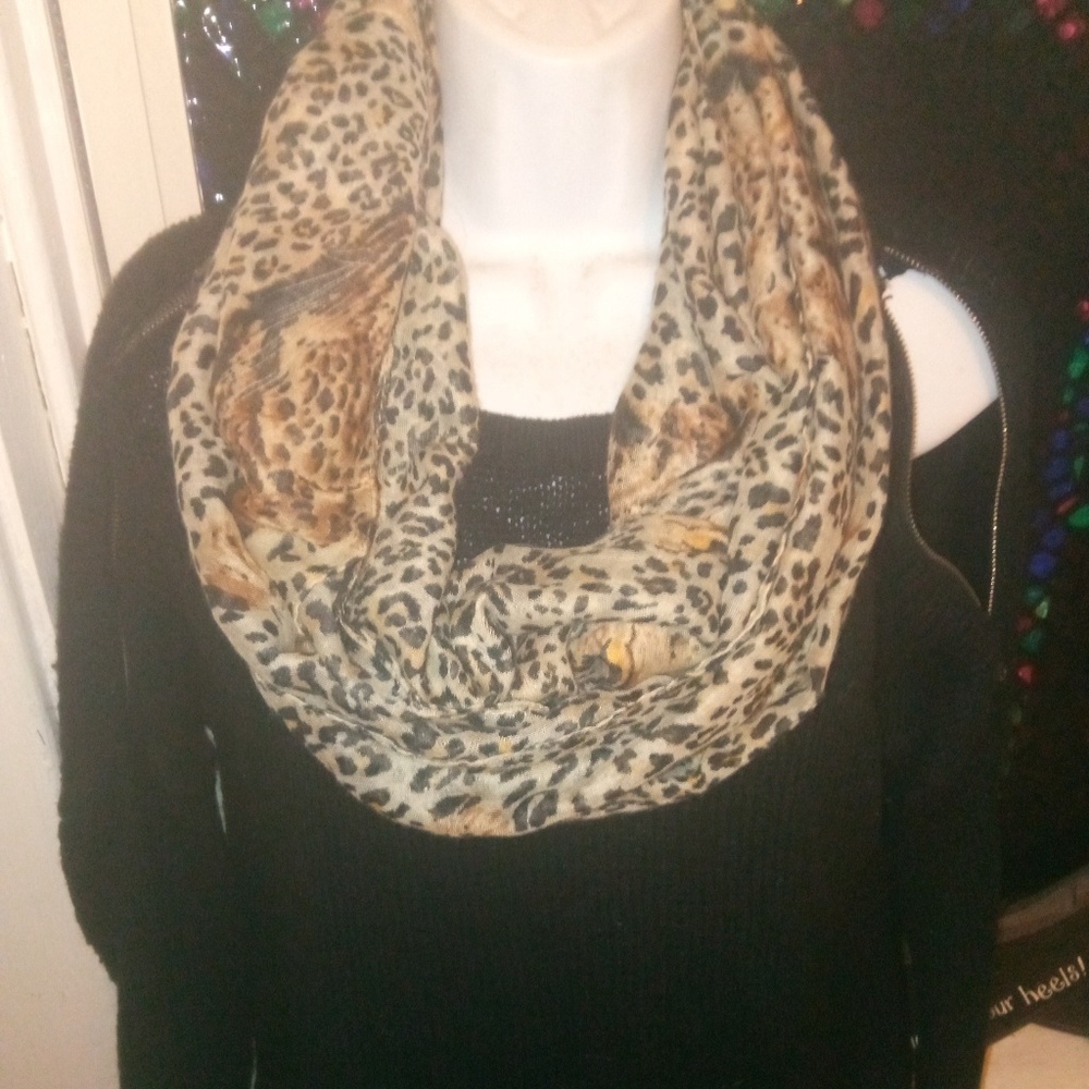Beautiful animal print infinity scarf